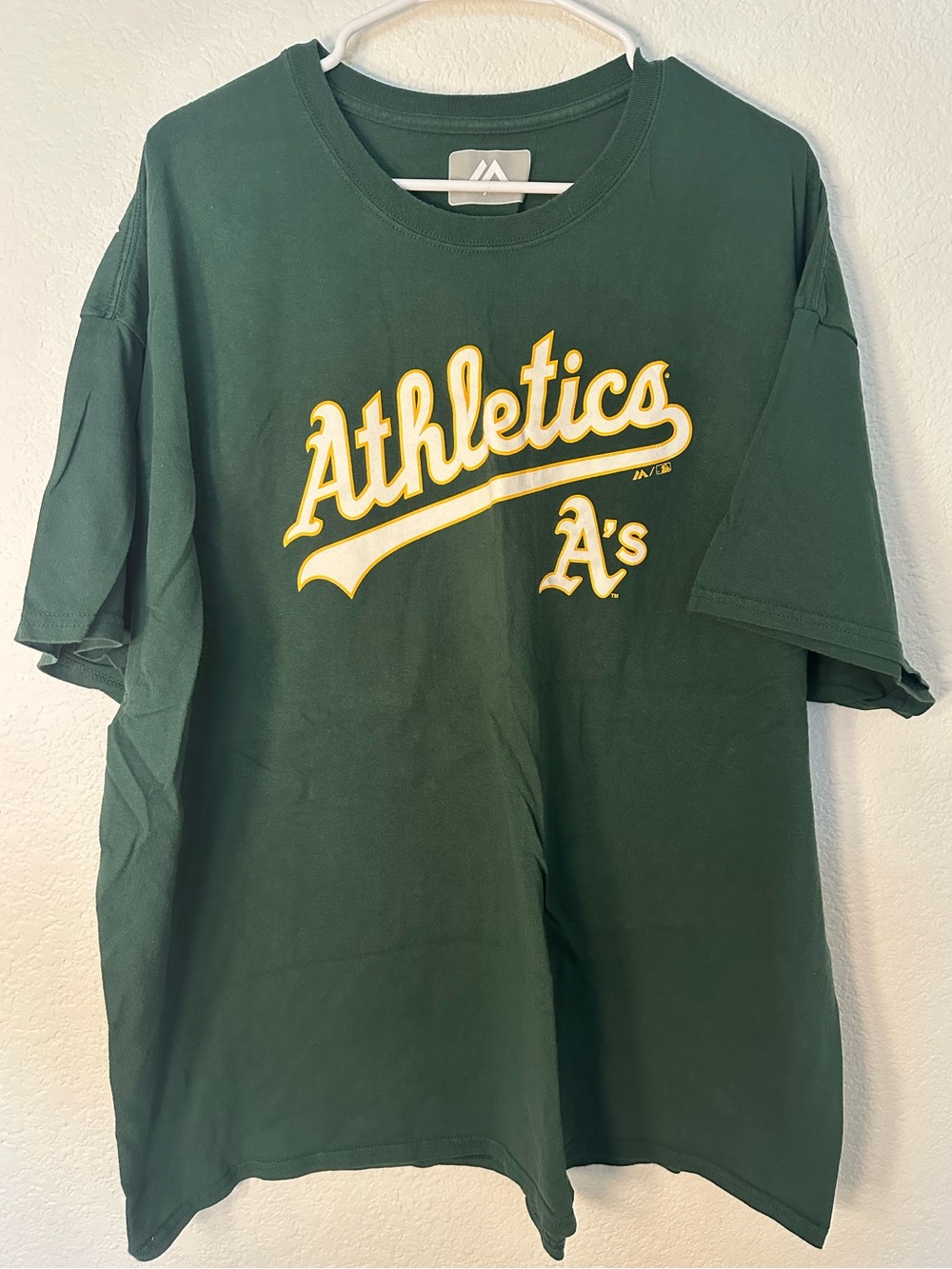 Oakland Athletics A’s Majestic T-Shirt 3XL Green MLB Baseball Tee Sacramento